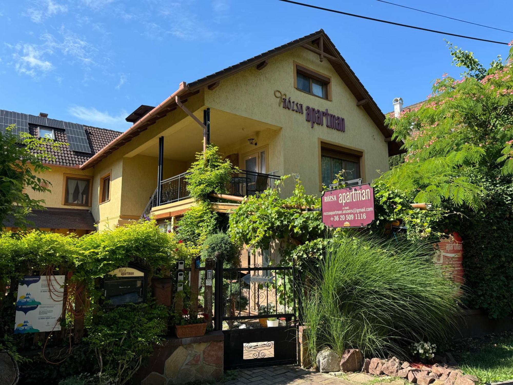 Rózsa Apartman 2 Alsóörs Exterior foto